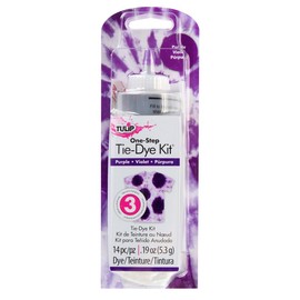Tulip One-Step Tie-Dye Kit, Permanent Vibrant Dye for Fabric 4 fl oz, Purple