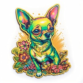 Chihuahua Dog Vinyl Decal Sticker for Car, Laptop, Tumbler, More. #003663
