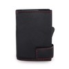 SecWal Zipped Coin Holder Kartenetui, black/red