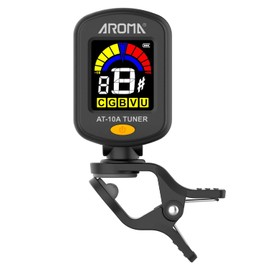 Guitar Tuner Clip on Rechargeable Tuner for Guitar Bass Ukulele Violin Chromatic Tuning w/Bright Color Display