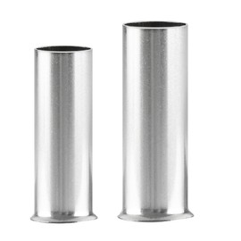 Baomain AWG 8/10 mm² Largo: 15 mm (.591") & AWG 10/6.0 mm² Largo: 12 mm alambre de cobre Crimp Conector no aislado Ferrule Pin Cable Terminal 200pcs