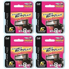 Kai Leather 5-Blade Replacement Blades 8 Blades x 4 Packs