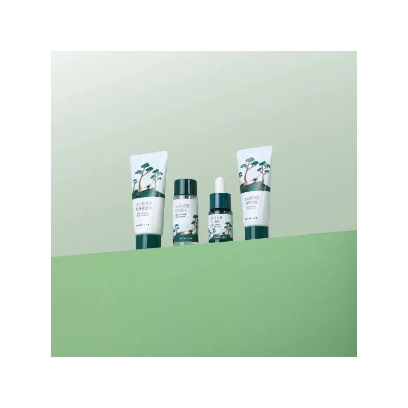 Round Lab Pine Calming Cica Trial Kit Mini Skincare Kit