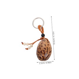 Outanaya Wooden Keychain Pendant Stylish Car Key Holder Unique Auto Key Accessory Elegant Keyring Versatile