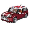 Car scale model to be assembled with mini-blocks. Typical English