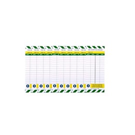 LIVELIFEBETTER® Van Inspection Tag Set - Inspection Tags with Holders & Inserts - Safety Compliance Pre-Use Checklist Cards - Durable Polypropylene (PP) Tags (No Holders, 10 Inserts)