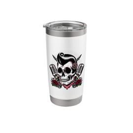 Rockabilly Greaser Rebel Gothic Psychobilly 50s Sock Hop Stainless Steel Insulated Tumbler