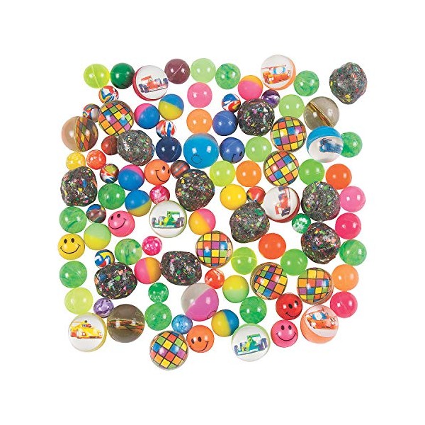 Fun Express - Bouncing Ball Assortment (100 Pc) - Toys