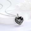 Skull Mushroom Necklace 925 Sterling Silver Gothic Punk Jewelry for