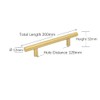 ANSIEDIO 6 Pack Kitchen Cupboard Handles Gold Cabinet Handles 128mm