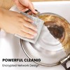 Silver Removable Non-Scratch Wire Dishwashing Rags 20 PCS for Wet