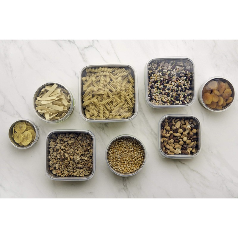 UKONSERVE To-Go Medium Stainless Steel Container 30oz - Clear Silicone