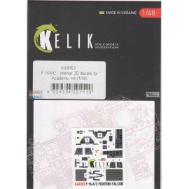 ResKit RESK48103K 1:48 ResKit/Kelik 3D Detail Set - F-16A F-16C Falcon (ACA kit)