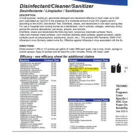 Maintex 64oz Maintex Retaliate Neutral PH Disinfectant Cleaner Concentrate 1/2oz = 1 Gal