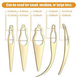 WILLBOND 5 Pcs Dreadlock Interlocking Tool for Locs with Metal Box Retighten Tool for Dreadlocks Interlocks Crochet Braiding Hair Tightening Maintaini
