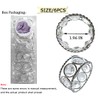 Crystal Napkin Rings Set of 6,Handicraft Rhinestone Napkin Holders, Classic