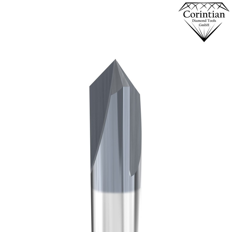 Corintian Solid carbide chamfer cutter with AlTiN coating, diameter 3-12