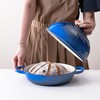 Blue Enamel Cast Iron Bread Pan - Healthy & Safe,