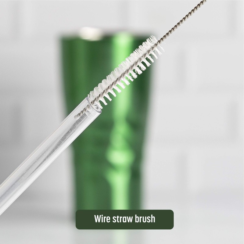 Goodful Reusable Bottle and Straw Cleaning 2-Piece Brush Set, Scratch