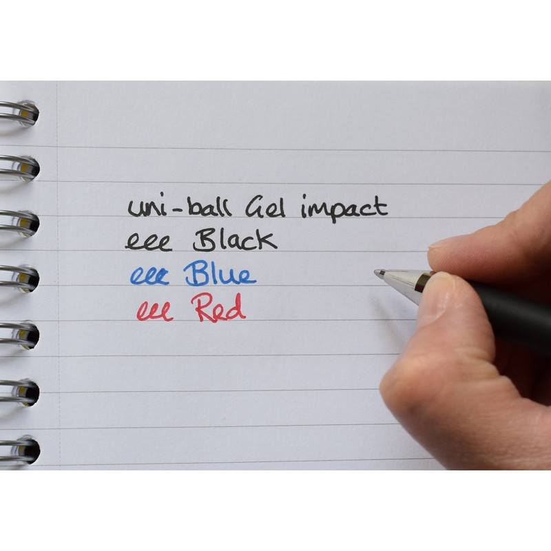 Uni-Ball 219006000 UM-153S Signo Impact Gel Pens with Rubber Grip,
