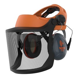 JSP Safety EVOGuard M2 Woven Steel Mesh Forestry Browguard System for Groundworks, Landscaping, Gardening, Forestry Work (ADB28A-300-800), Orange