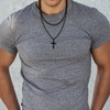 Yooblue Cross Necklace for Men, Mens Cross Necklace Stainless Steel