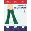 Hugh Ugoli Womens Soft Bamboo Dress Socks, Thin Crew Socks