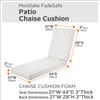 Classic Accessories Water-Resistant 72 x 21 x 3 Inch Patio