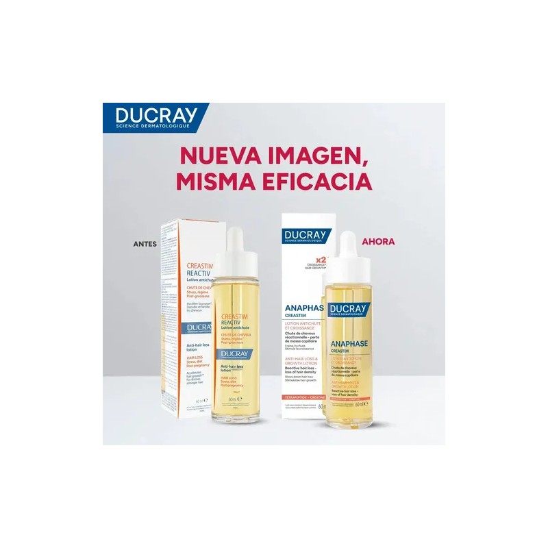Loción Antí-caída Cabello Ducray Creastim Reactiv Gotero 60ml