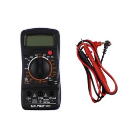 US PRO Tools LCD Digital Multimeter 6919 for AC & DC 600V, 10A, and Resistance Testing