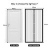 Clevinger Magnetic Screen Door Mesh, Fit Door Size 92x206CM,Screen Size
