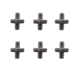 ZHYOHEN 6PCS Male Tripod Screws 1/4 Screw Camera Plate Screw Adapter Double Head Adapter Screws for Heads Monopods Camera Stands Flash Stands
