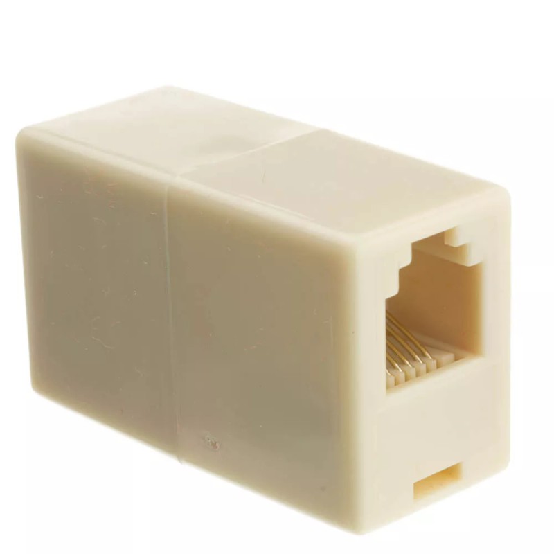 Cable Wholesale Inline Telephone Coupler (Voice), RJ12, 6P / 6C