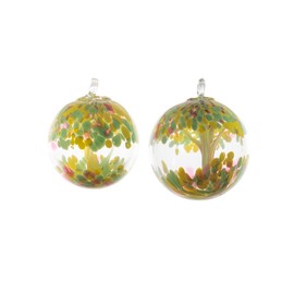 Dale Tiffany Hand Blown Glass, 3" Diameter Blossom, Tree of Life Collection, Witch Globe Hanging Garden Indoor/Outdoor Decorative Ornament Gazing Ball