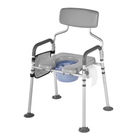 Commode Chair Adjustable Height Aluminum Alloy Raised Toilet Seat For Elderly Disabled IndividualsDefault: Default