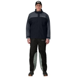 Frogg Toggs Pilot II Cruiser Rain Jacket, Black/Charcoal Gray, Size Small