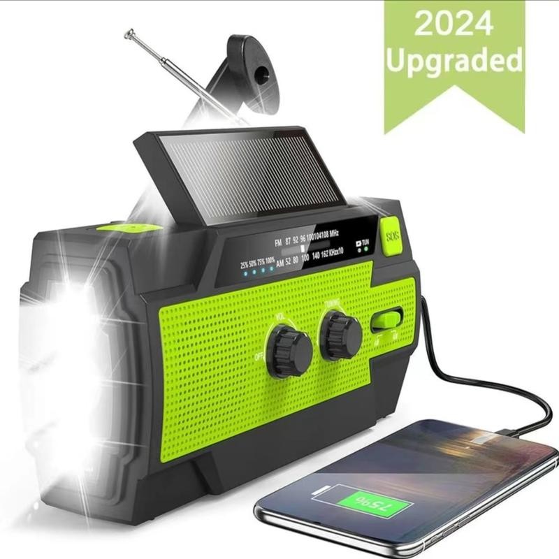 Emergency Power Solution: Portable Hand Crank Solar Audio Radio -