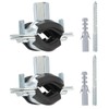 PATIKIL 0.8"-0.9"/20-24mm Split Ring Pipe Hanger, 2 Pcs Heavy Duty