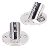 Boat Hand Rail Fitting Stainless Steel 45 Degree Round Base