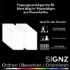 signz SIGNZ Klemmhefter DIN A4, 5 Stück, dunkelblau, Für bis