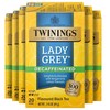 Twinings Decaffeinated Lady Grey Black Tea Individually Wrapped Bags, 20