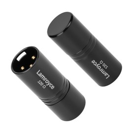 Lamroyce 3-Pin DMX Terminator 2 Pack, 120 Ohm 3-Pin XLR Male Signal Termination Resistor Lighting Accessories for Stage Par Lights/XLR Audio Systems/DJ Light Party, Black