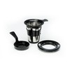 Java Concepts Pour Over Filter and 2 Double-Wall Glass, Black
