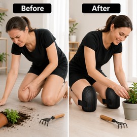 EVA Foam Knee Pads for Gardening & Work – Flexible Cushioning and Comfortable Protection for Cleaning and Repairs