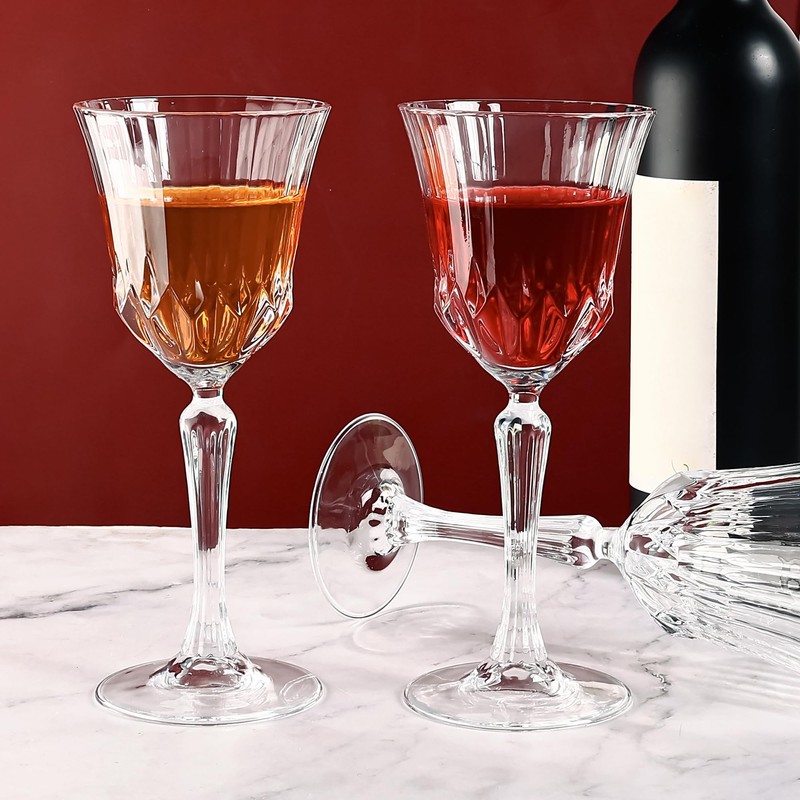 YANGNAY 12 Pack Multifunctional Wine Glasses, 7 oz Elegant Wine