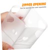 PACKOVE 50PCS Food Grade Clear Drink Pouches with Reclosable Zipper