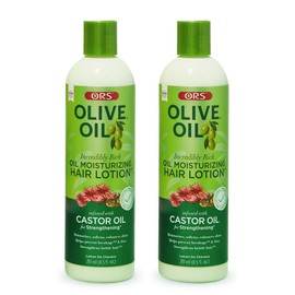 ORS Olive Oil Incredibly Rich Moisturizing Hair Lotion with Castor Oil 8.5 Ounces (Pack of 2)