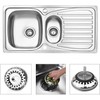 2 Pcs Kitchen Sink Strainer,Sink Drain Stopper,Stainless Steel Kitchen Sink
