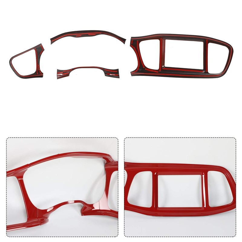 JeCar Center Console Dashboard Panel Trim Interior Decoration Accessories Compatible