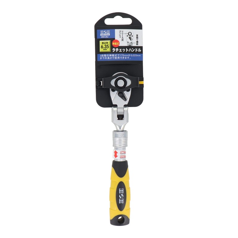 Sankyo Corporation HRH-20J H&H Telescopic Ratchet Handle 0.25 inches (6.35